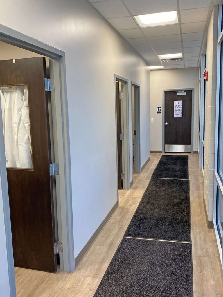 Health Clinic: hallway