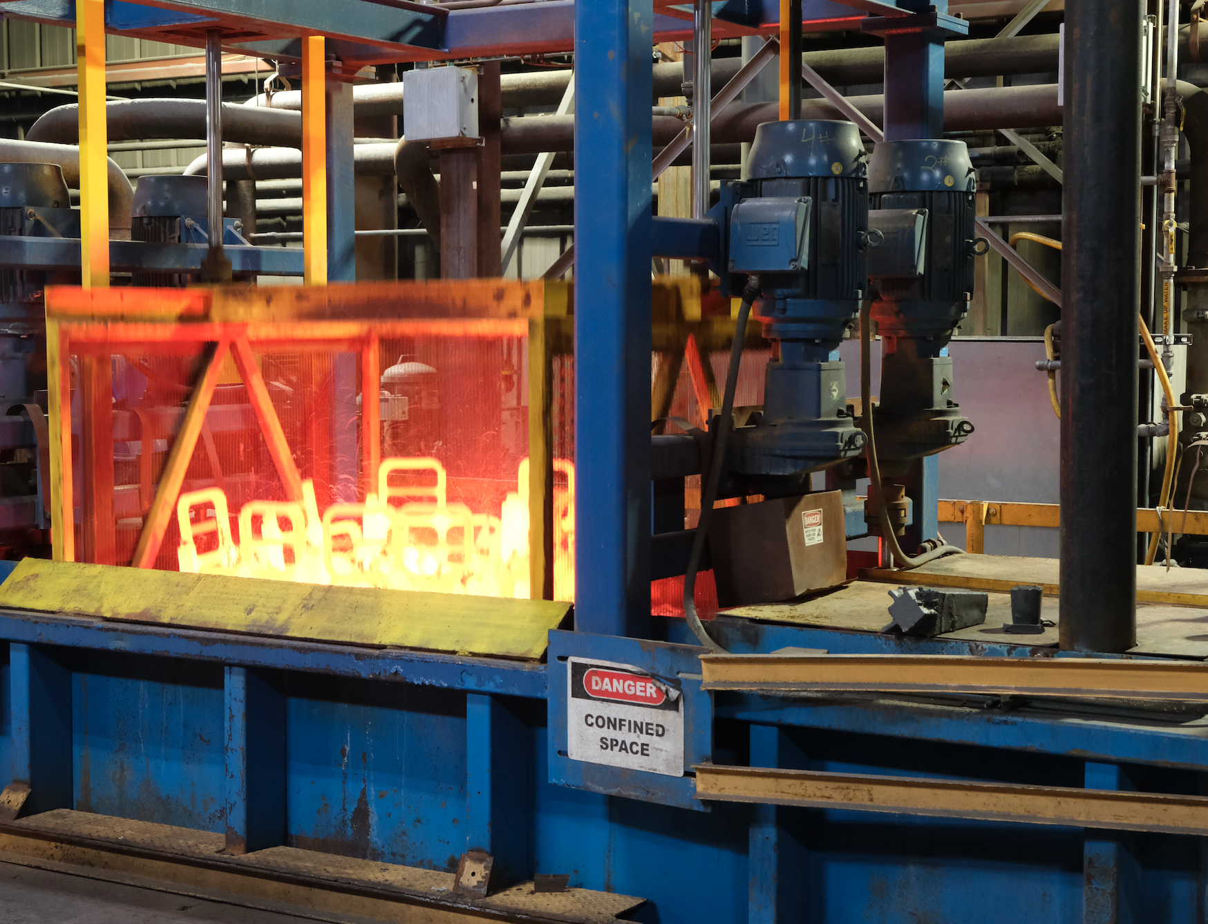 Heat treatment quench tank at Eagle Alloy