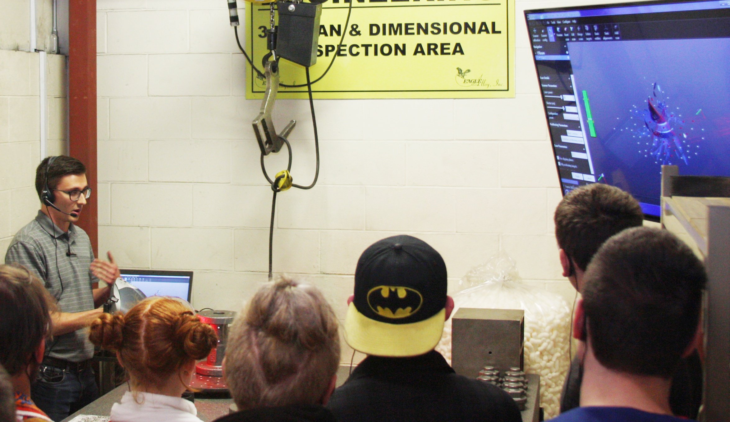Manufacturing Day at Eagle Alloy - Laser Scanner Inspection Demonstration