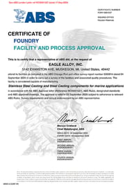 ABS - Formal Certification - Sept 4th 2024 - Stainless Steel and Steel Casting Components for Marine Applications-4-thumb