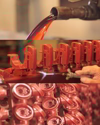 Eagle Precision investment casting wax room collage