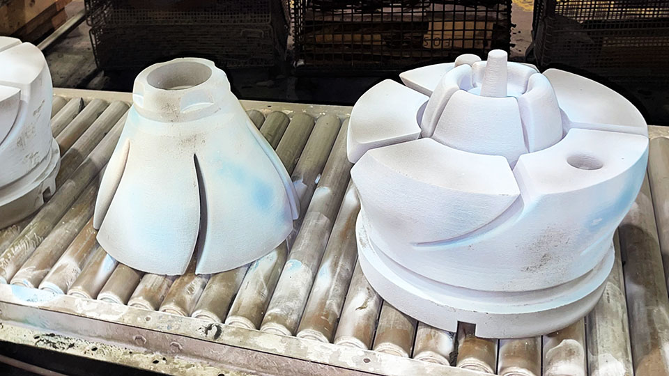 Metalcasting - rapid prototyping - 3D-printed cores