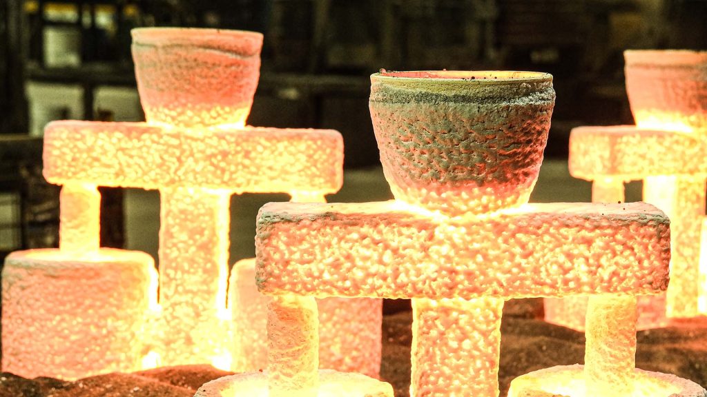 Investment casting molds - cooling